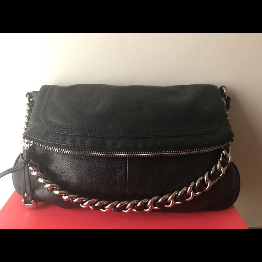 Bob Makowsky black shoulder hobo bag